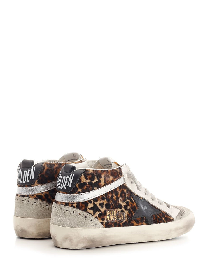 Golden Goose Deluxe Brand Mid Star Sneakers - Animalier | 5a48e5d573feb7eba7b45ad1fbc7d475da99aa3b