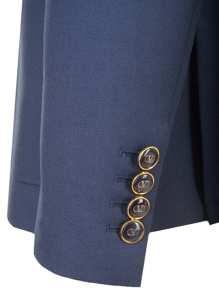 Valentino Garavani Formal Single-Breasted Jacket Jackets - Blue | ecd04ee0d01bdec6d3f5cdb2c00e5a8edd0bcf9d