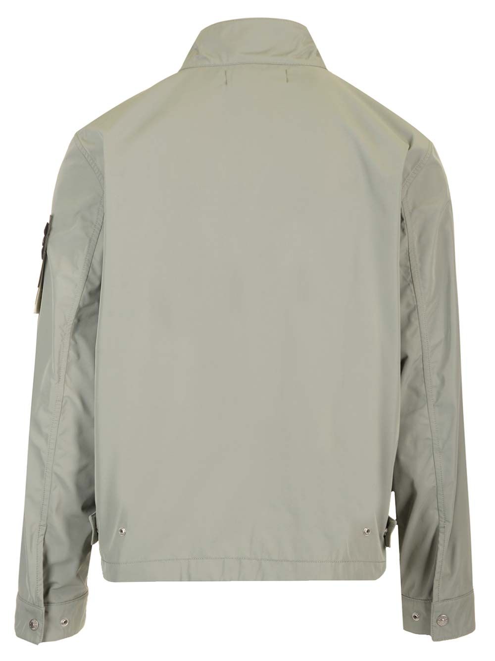 Stone Island Nylon Biker Jacket Jackets - Green | 121fe9da79bffb743fd9389c1a06080f91052741
