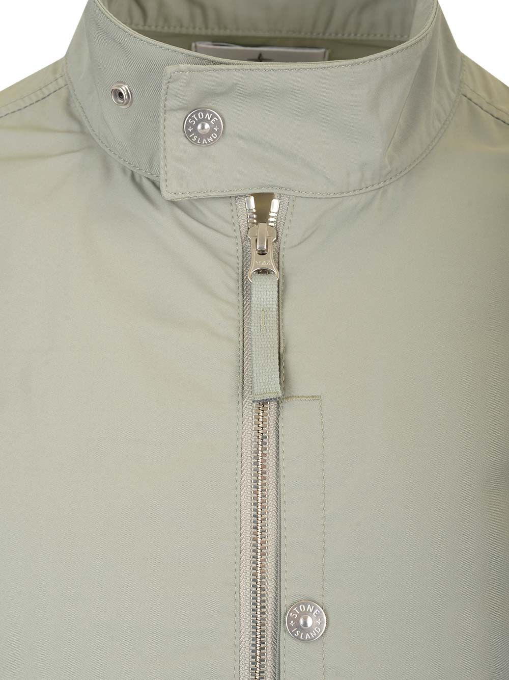 Stone Island Nylon Biker Jacket Jackets - Green | 44efb5e61ab73ea6a625a2bad778d2fc3b3c6c9f