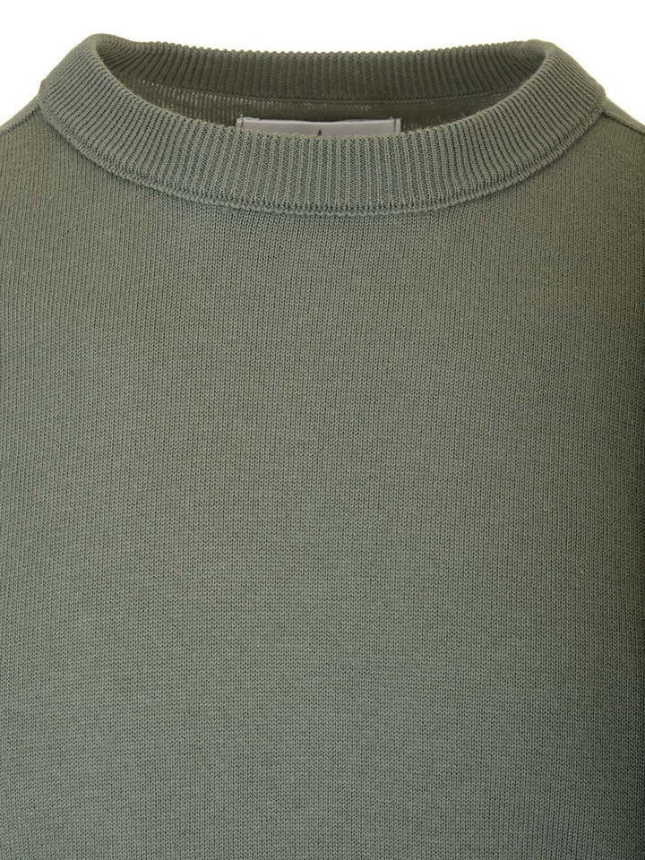 Stone Island Sweater In Organic Cotton Knitwear - Green | f2146f725c209b7c2f59b88c4276e7d10eb4edef