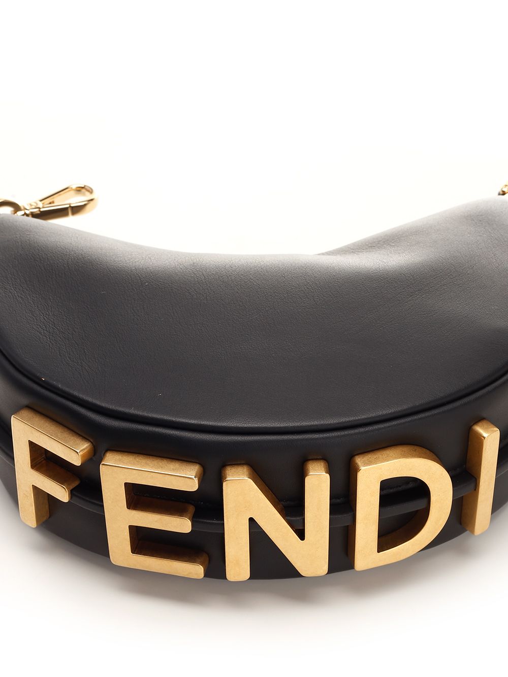 Fendi Fendigraphy Shoulder Bags - Black | 3d56edfe36ee01e57a4848200908bc0c0bdc1c65