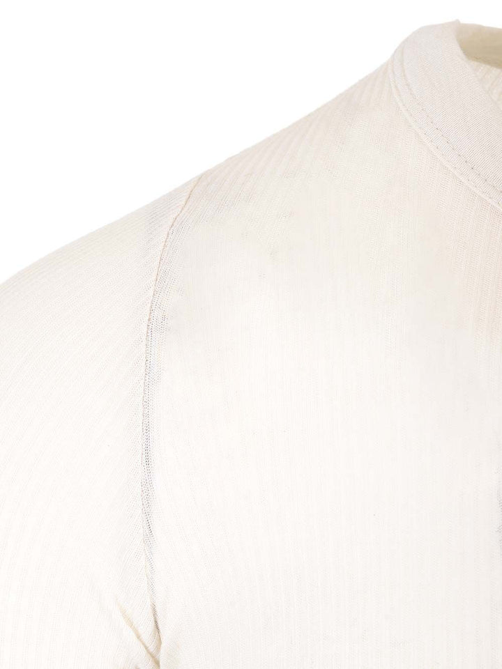 Rick Owens White Long Sleeve Rib T-Shirt - White | 17c8942c62eac673ae73ed9d4c7ca886271c56f5