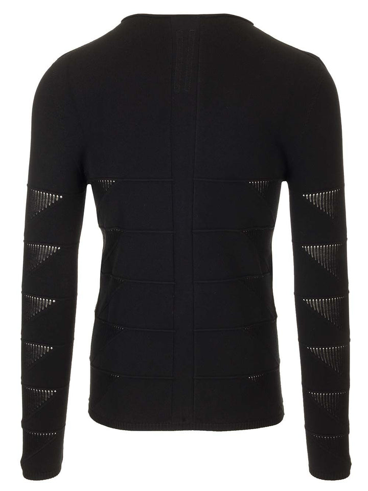 Rick Owens Long Sleeve Crewneck Knitwear - Black | 2ee8a8fd5a35dc8832d13d0f6f2f11e40285a147