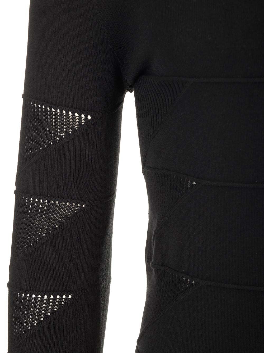 Rick Owens Long Sleeve Crewneck Knitwear - Black | d7d2969293d34494a6795b8f56786b06aa0ec0c7