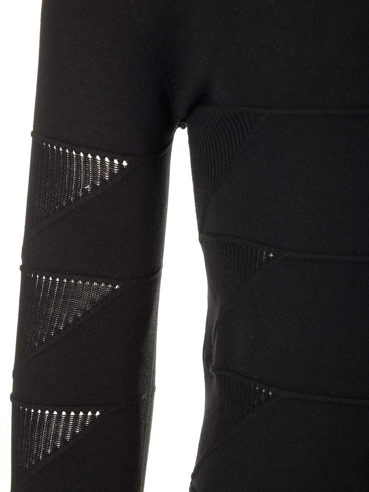 Rick Owens Long Sleeve Crewneck Knitwear - Black | d7d2969293d34494a6795b8f56786b06aa0ec0c7