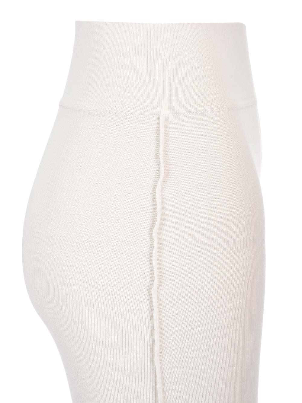 Rick Owens Knit Fitted Long Skirt Jackets - White | ac127e981b0bfbf8dc92004a31959cbd440cf715