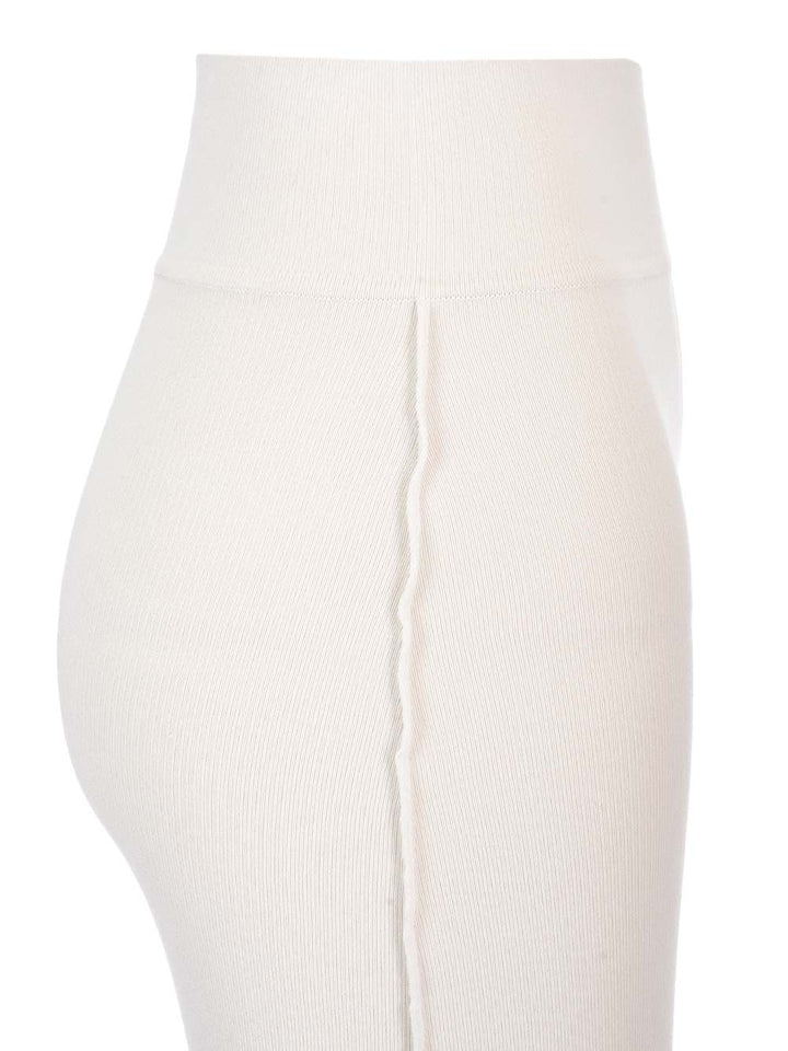 Rick Owens Knit Fitted Long Skirt Jackets - White | ac127e981b0bfbf8dc92004a31959cbd440cf715
