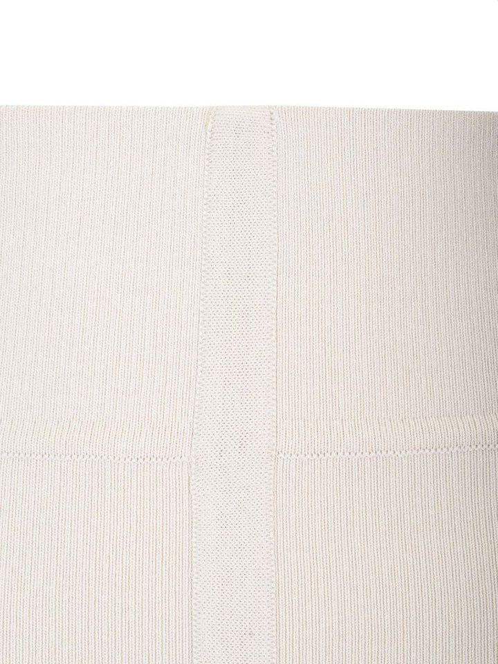 Rick Owens Knit Fitted Long Skirt Jackets - White | 8b1c09d9bcfb5bae2f2073fb29f4dbdd2a79972f