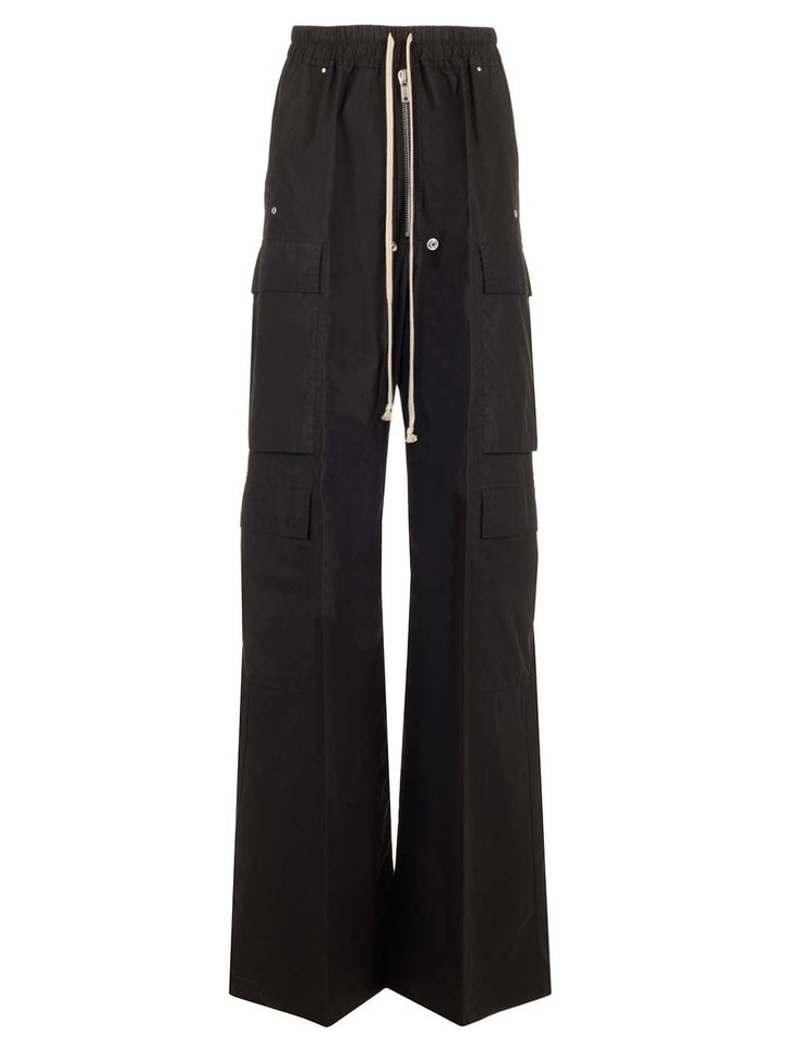 Rick Owens Multi-Pocket Cargo Trousers - Black | 24a3170bbc254f1cca1c92e324747c6970953372