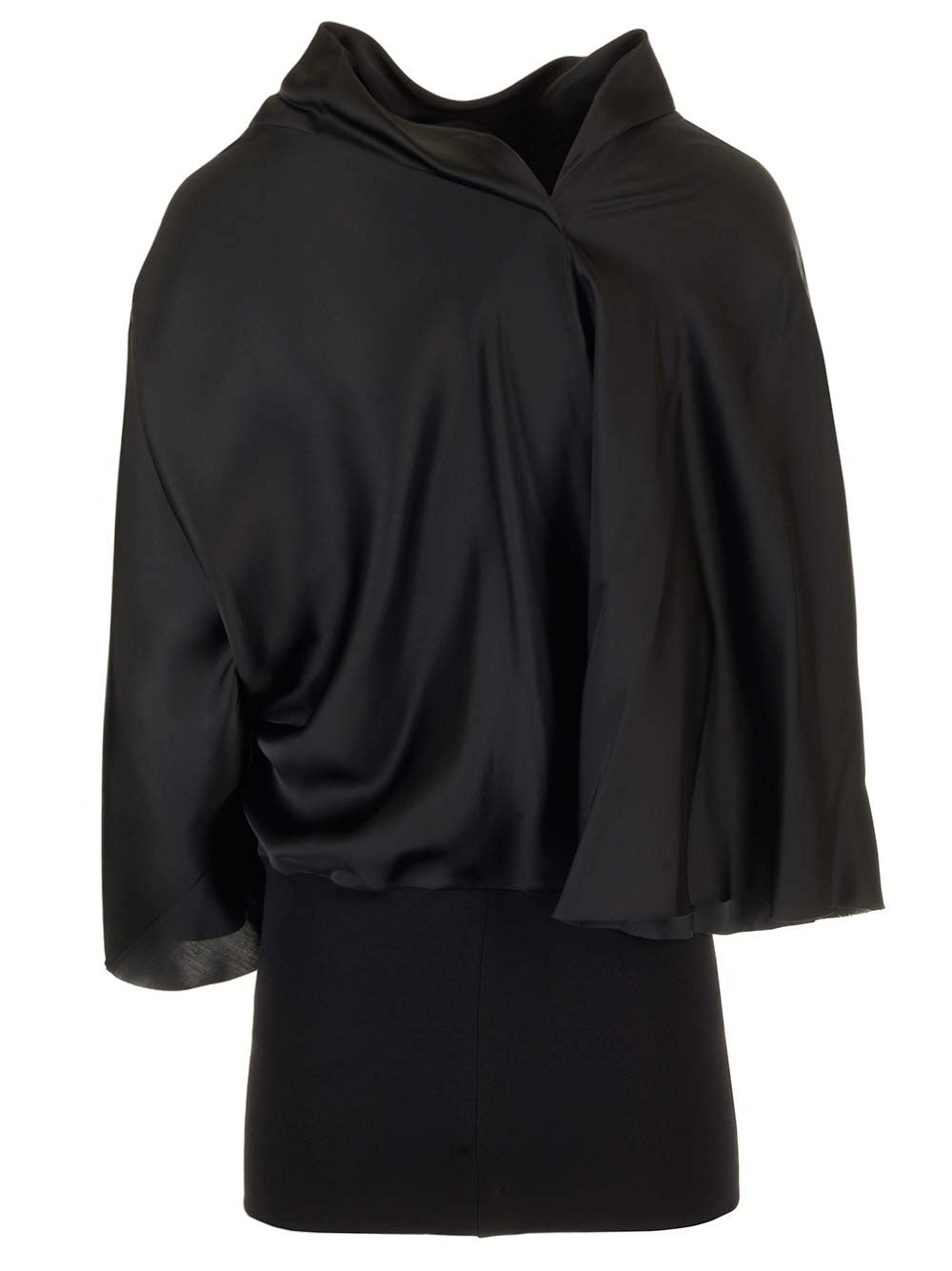 Rick Owens Charmeuse Viscose Cylinder Neck Top Tops - Black | a7f32feba09c67f81feb3e59f6e6a652c6c5a7b6