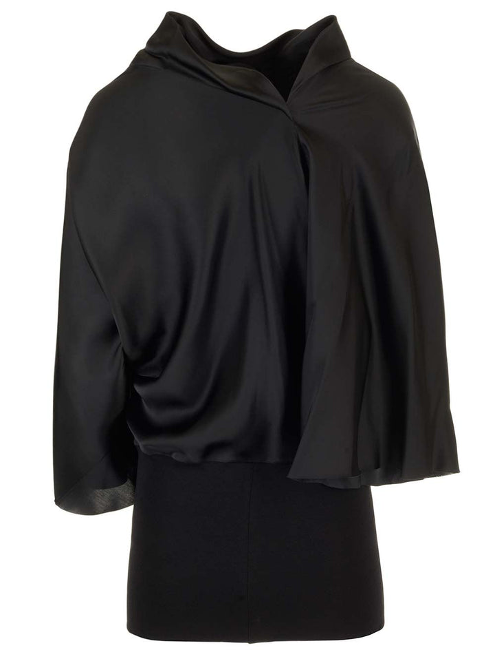 Rick Owens Charmeuse Viscose Cylinder Neck Top Tops - Black | a7f32feba09c67f81feb3e59f6e6a652c6c5a7b6