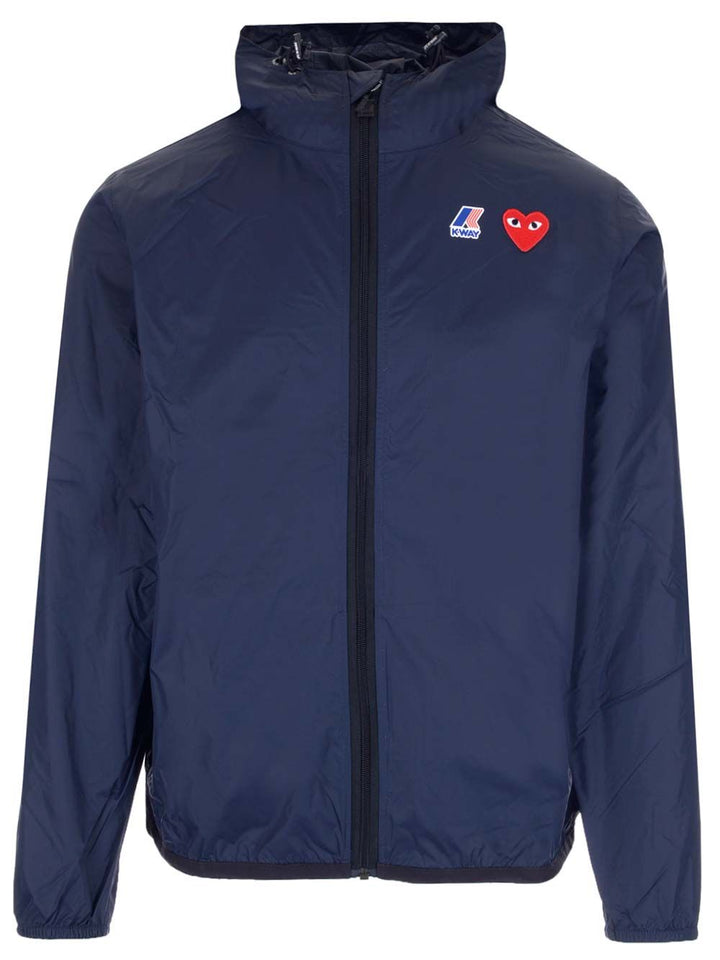 Comme Des Garcons Play Le Vrai Jackets - Blue | aaf7b8e8f33cd90a016c9e415ebff2ba6602e4a7
