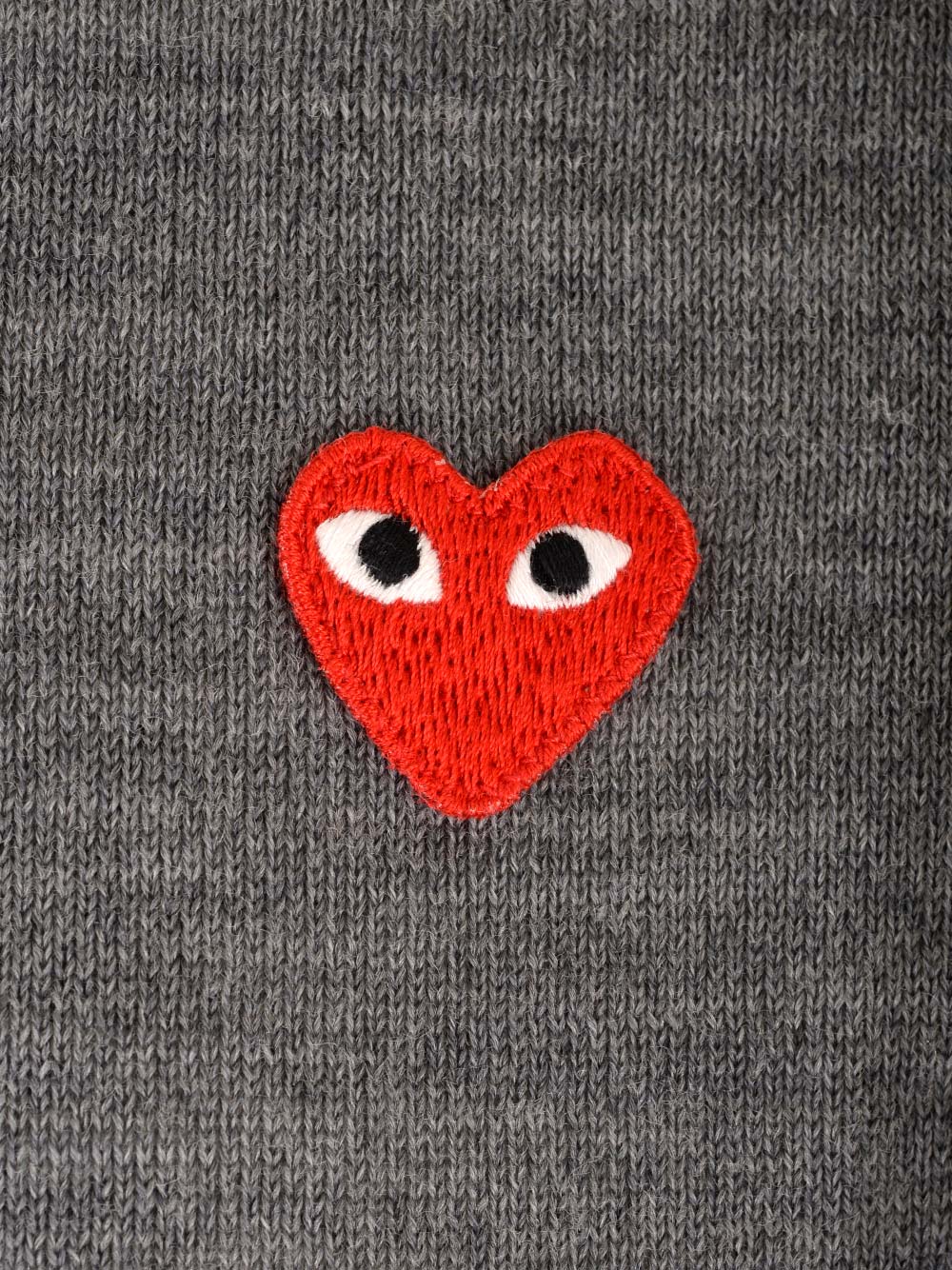 Comme Des Garcons Play Wool Polo Shirt Knitwear - Grey | beac0d538eb490863cfa8db8ddc159738a5c1bd1