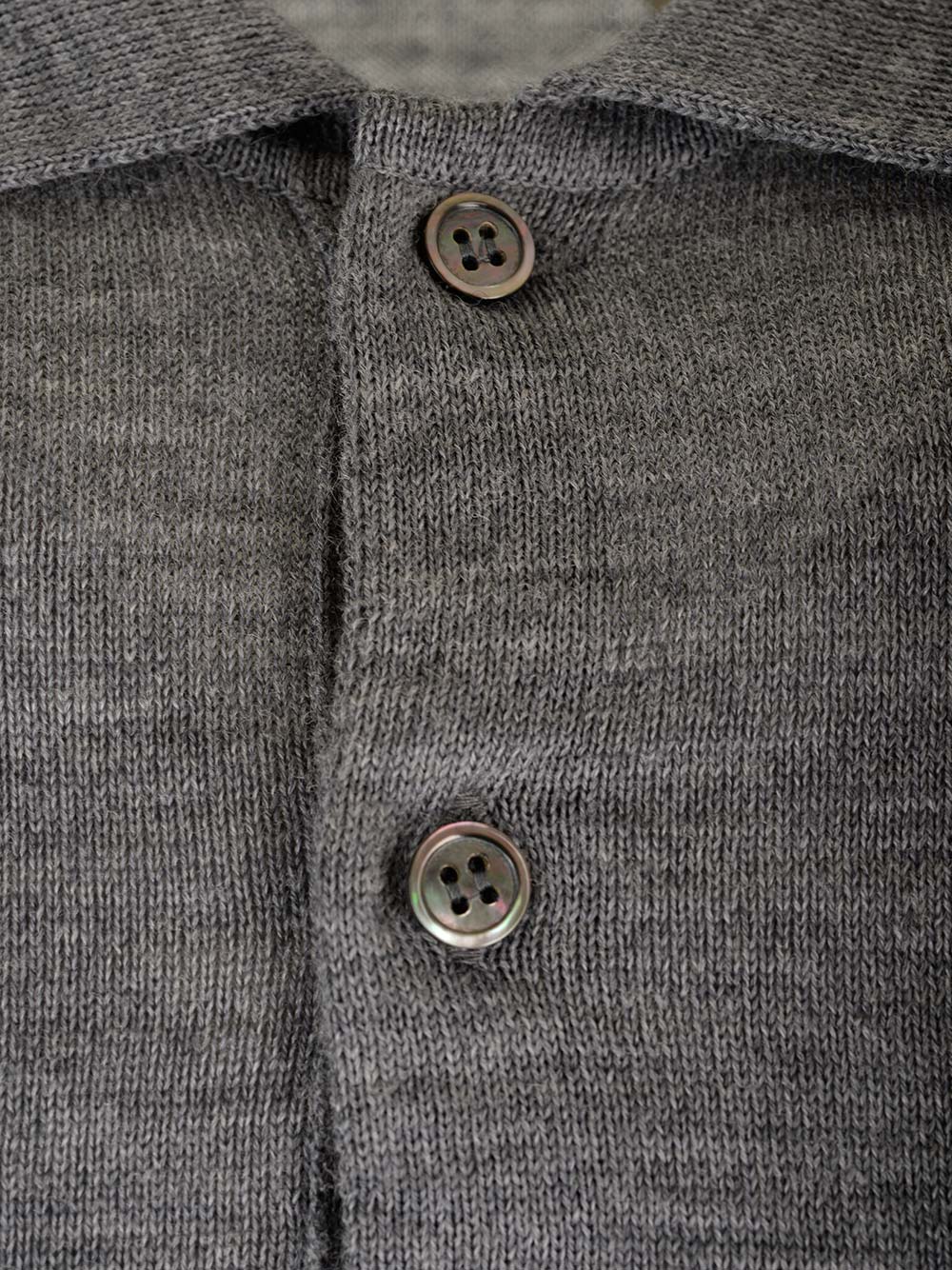 Comme Des Garcons Play Wool Polo Shirt Knitwear - Grey | 5a46279f2a18d516da8d78fd5d243a6b8b16ca8f