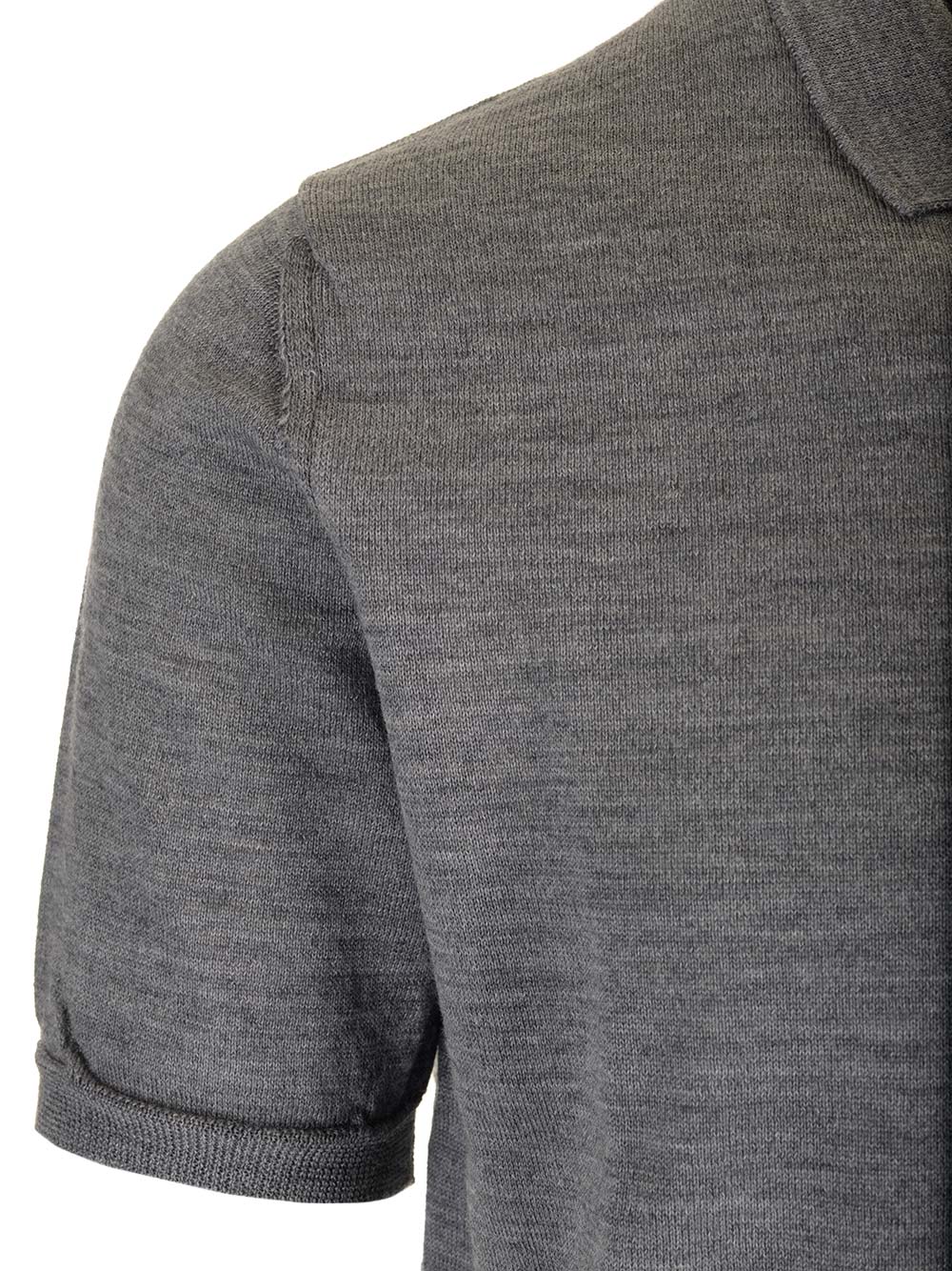 Comme Des Garcons Play Wool Polo Shirt Knitwear - Grey | 5a68f2bc227ab279682ed13c46b12f07c191d852
