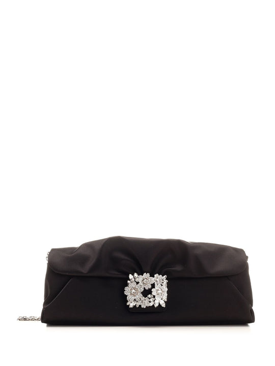 Bouquet Strass Clutches Black
