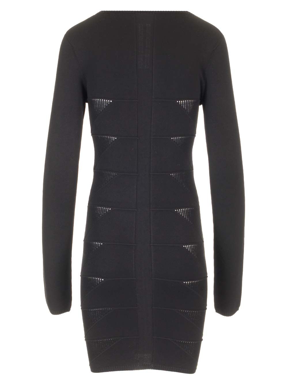 Rick Owens Viscose Knit Mini Dress Knitwear - Black | 874a82ca5bd0558ea90b0dde7a621ef11cc35d82
