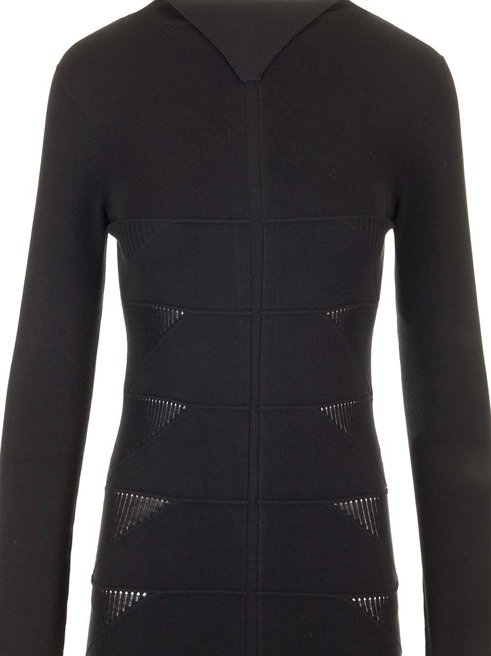 Rick Owens Viscose Knit Mini Dress Knitwear - Black | 18ba21b418d20d939d249c577a1f7a4e52bd41cb