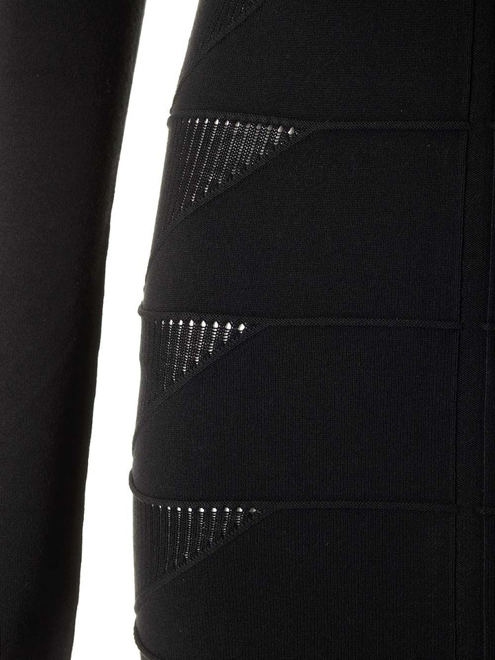 Rick Owens Viscose Knit Mini Dress Knitwear - Black | b5e84b1e62d1cace4189e03c166b178762f1bf24