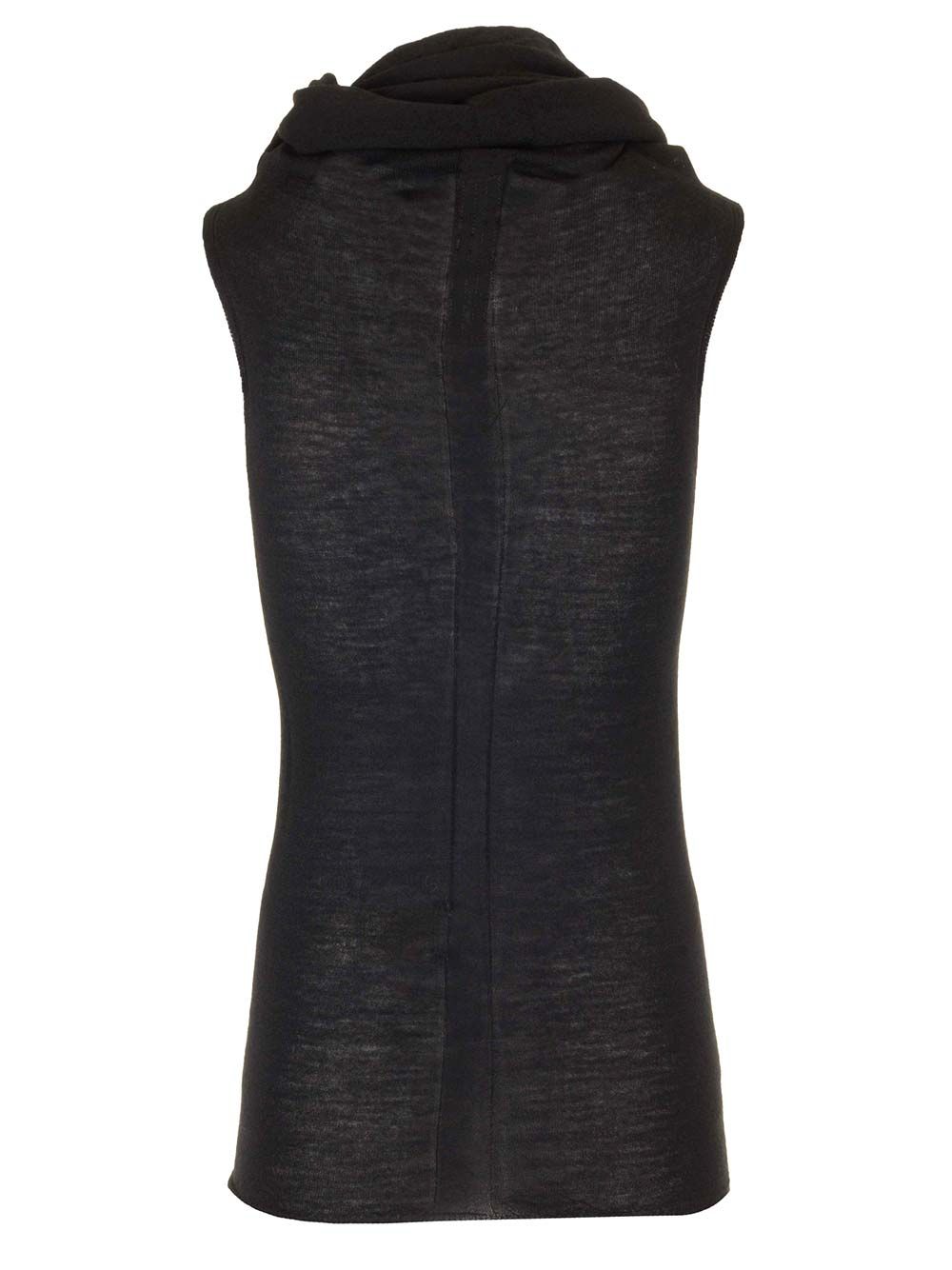 Rick Owens Wool Jersey Top Tops - Black | 4d33058182742d071a32abdd23f93b7a5f6107c1