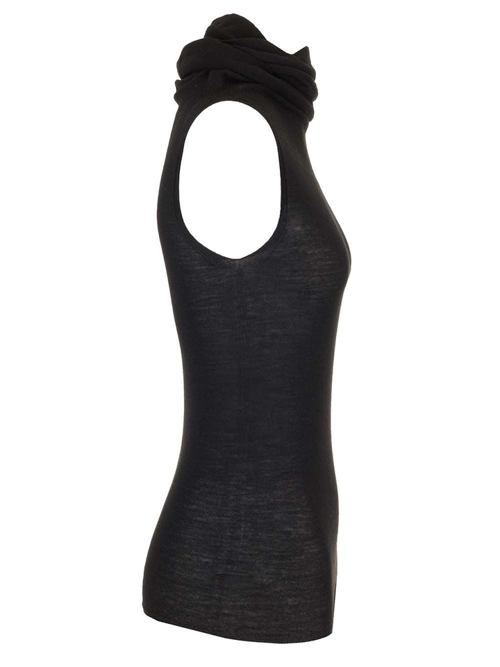 Rick Owens Wool Jersey Top Tops - Black | b94137c9144b69b9dd03d19dbdbcc91fc30f275c