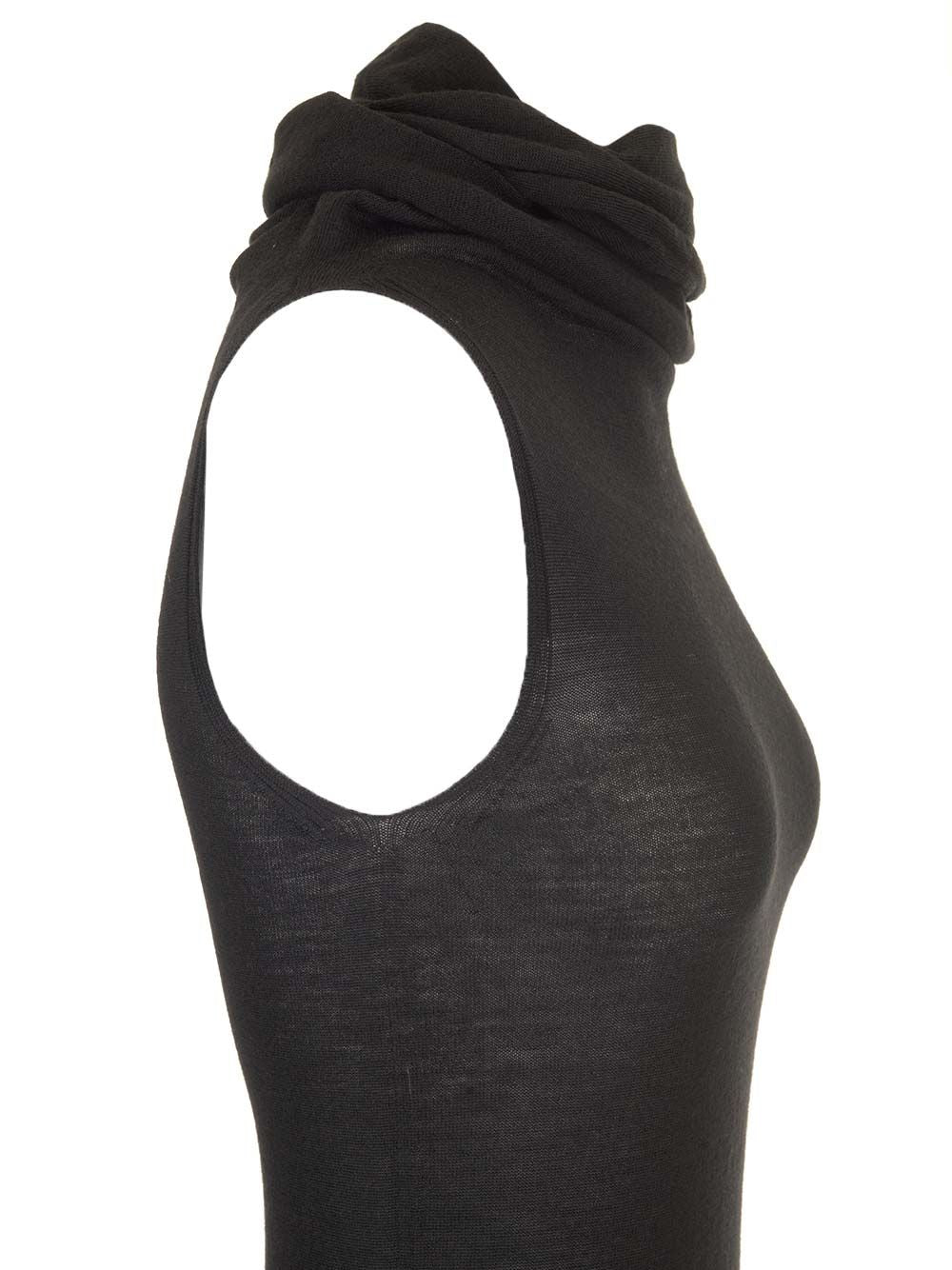 Rick Owens Wool Jersey Top Tops - Black | 4faec4be4817e0e7e700c1a3da30b87f3a912834