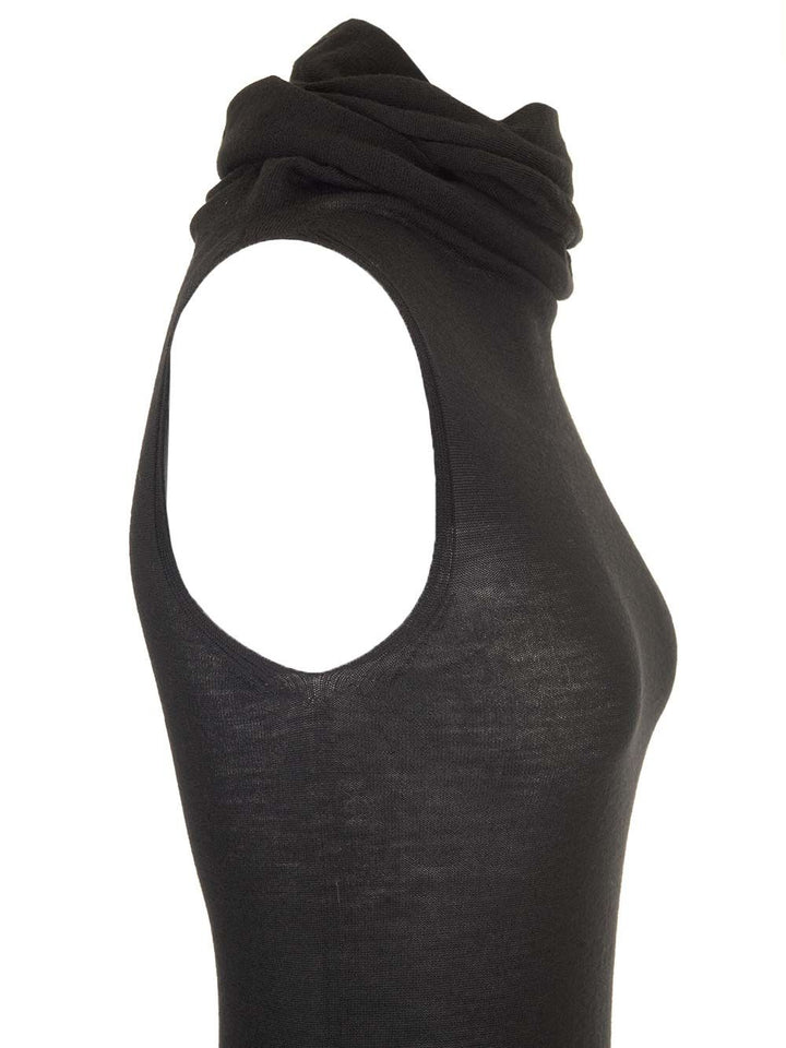 Rick Owens Wool Jersey Top Tops - Black | 4faec4be4817e0e7e700c1a3da30b87f3a912834