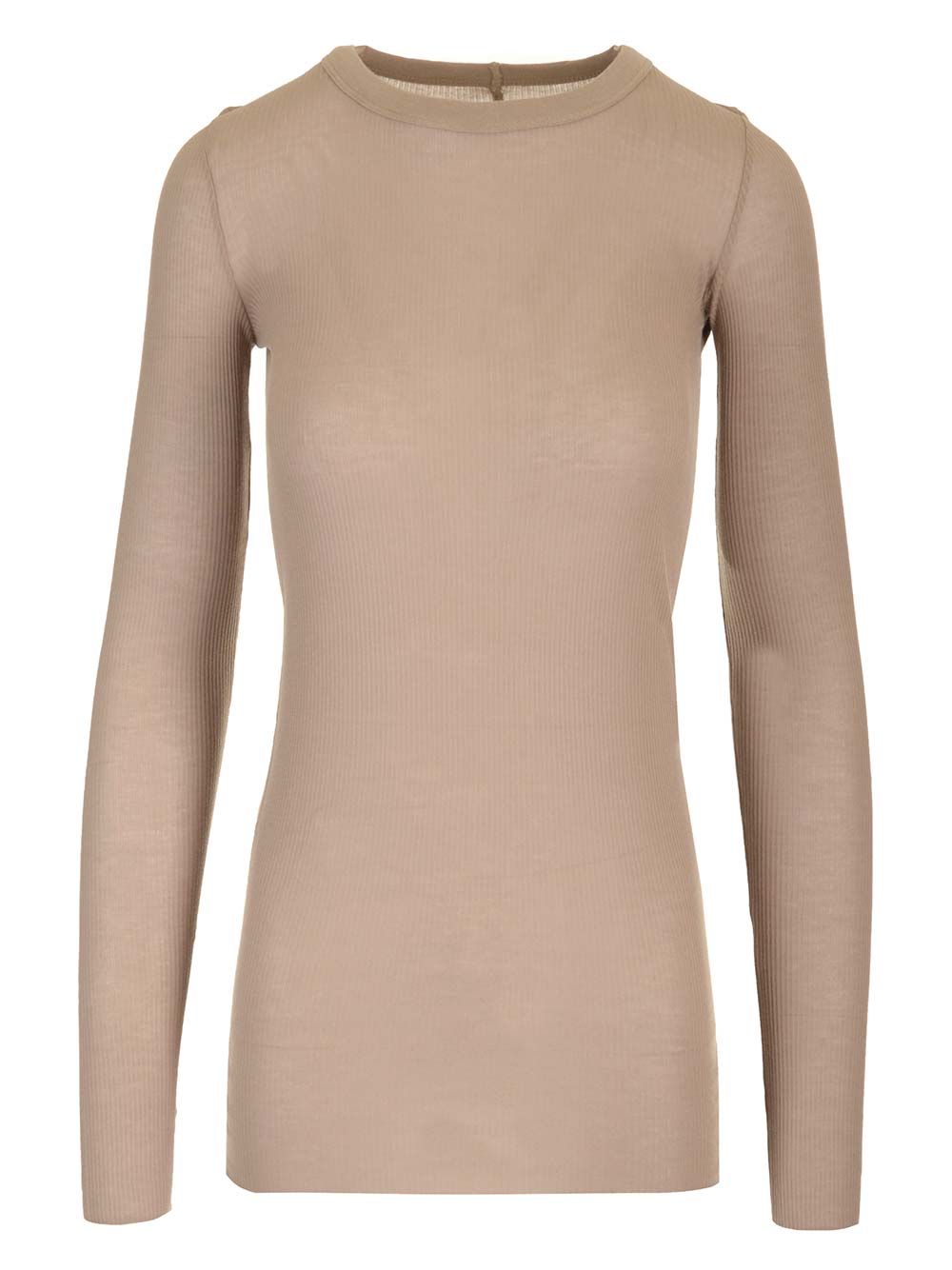 Rick Owens Jersey Top T-Shirt - Beige | 734a5fef5209c1ab33927bda7bcecf64c263b43a