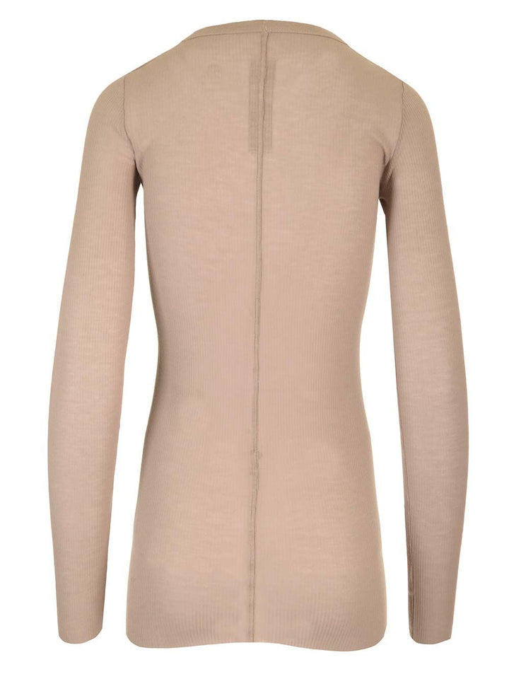 Rick Owens Jersey Top T-Shirt - Beige | dc75cd92ee5cb4a97a2fea953d8fcc4cf34690ba