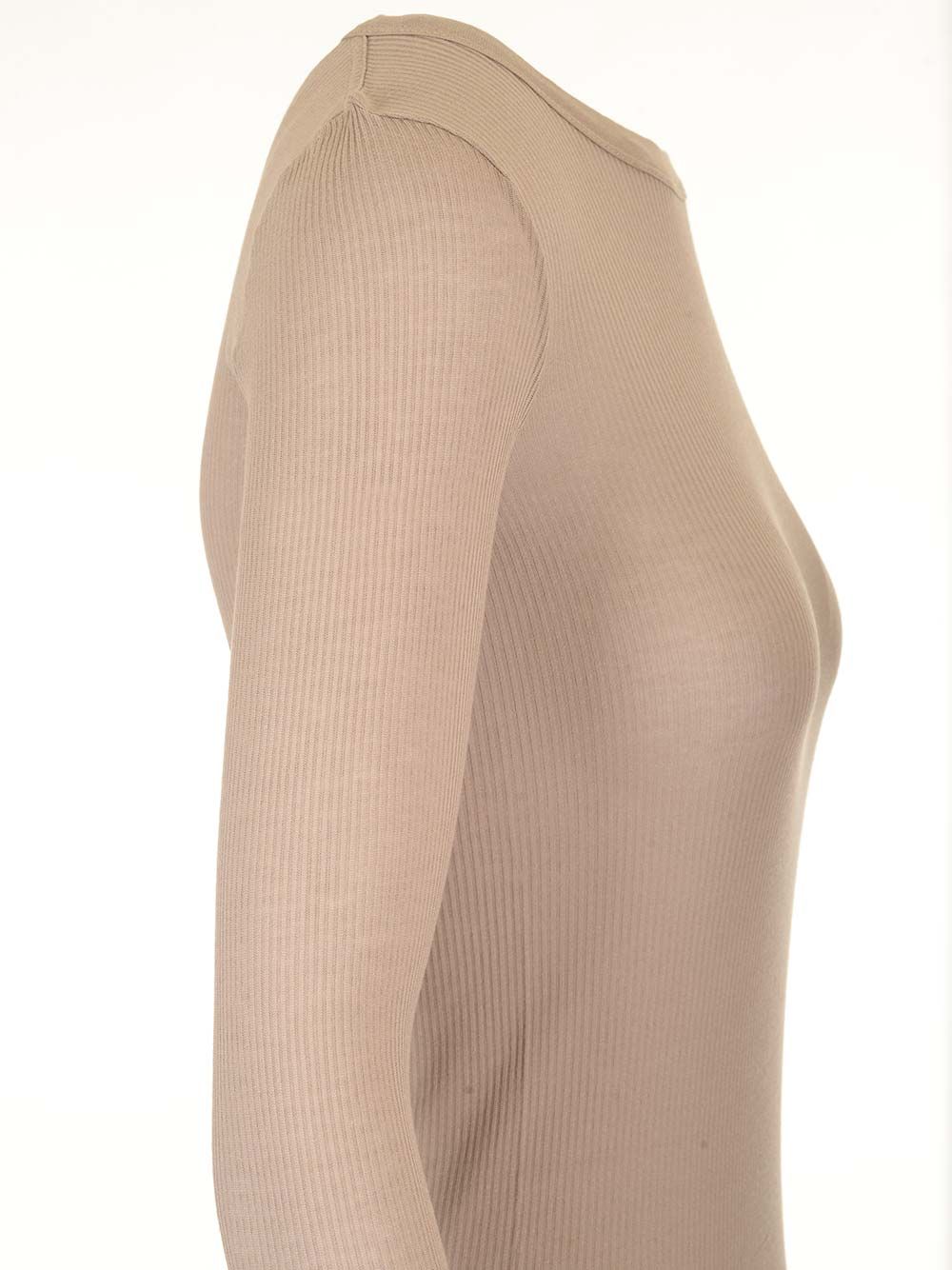 Rick Owens Jersey Top T-Shirt - Beige | bfd37728f5b3ee3b3a0da07f7c2ea7a93d9e24f0