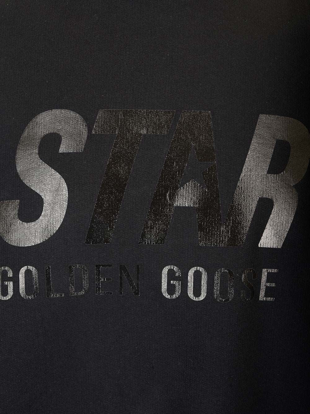Golden Goose Deluxe Brand Star Sweatshirt Sweatshirts - Black | 27867a9046124c4fefb870b7a4394ca211db548d
