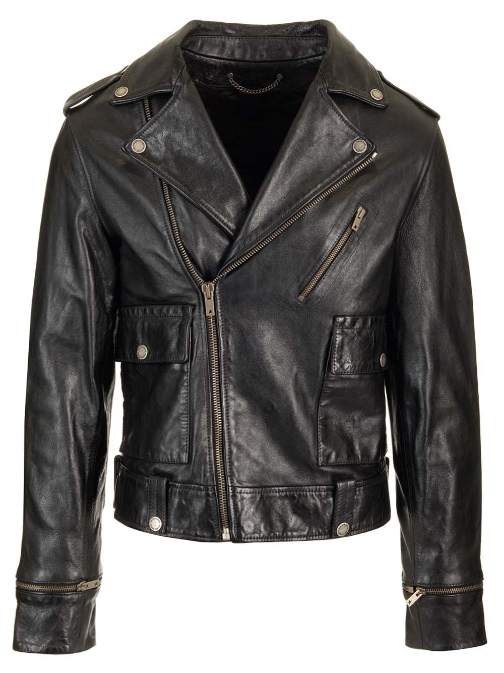 Golden Goose Deluxe Brand Black Leather Jacket Jackets - Black | f3d63c44caf0c02164683bb4fab8f2f9d9f800d8