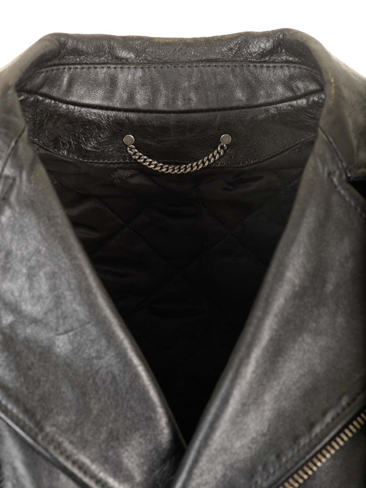Golden Goose Deluxe Brand Black Leather Jacket Jackets - Black | c6786ae6a5a1546a6218aadfd44cc99eb92e375a