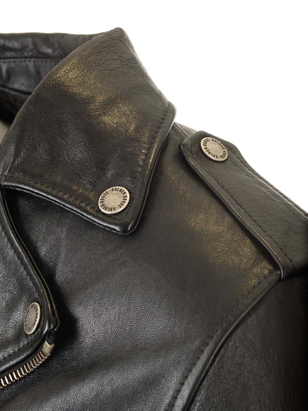 Golden Goose Deluxe Brand Black Leather Jacket Jackets - Black | de9142efd12fee0047e16a2945d88d24c1d14ad8