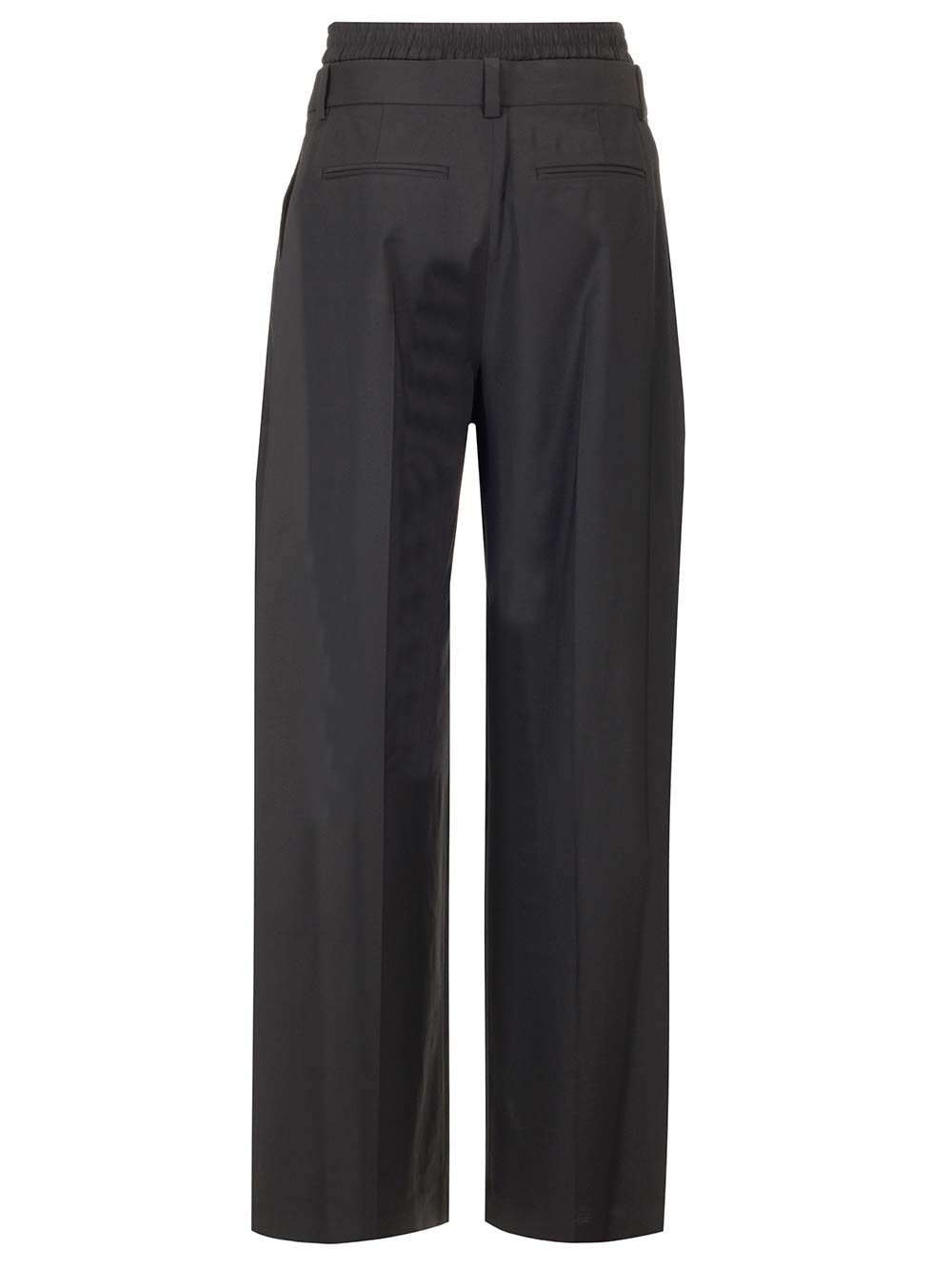 Alexander Wang Black Pleated Trousers - Black | 106863bdc2447a5b64c6f1c8fce5919746a0f3e4