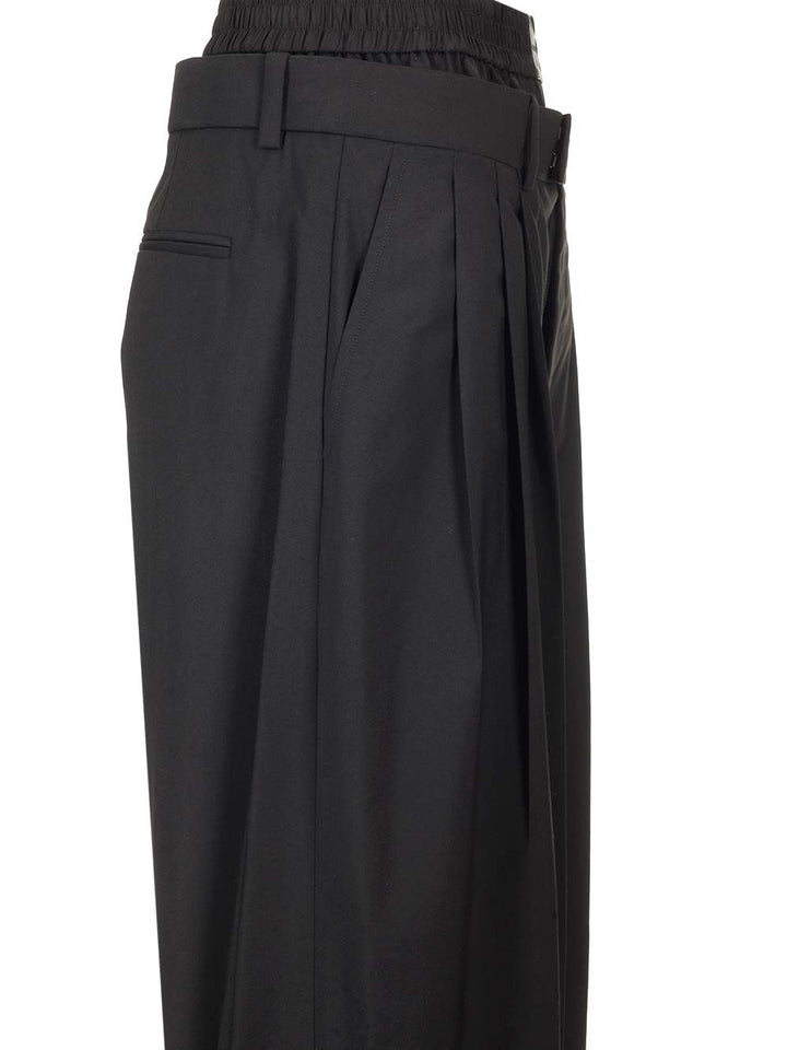 Alexander Wang Black Pleated Trousers - Black | 15dcbef3bd9c18fbe0ae359505f17a2d60531a31