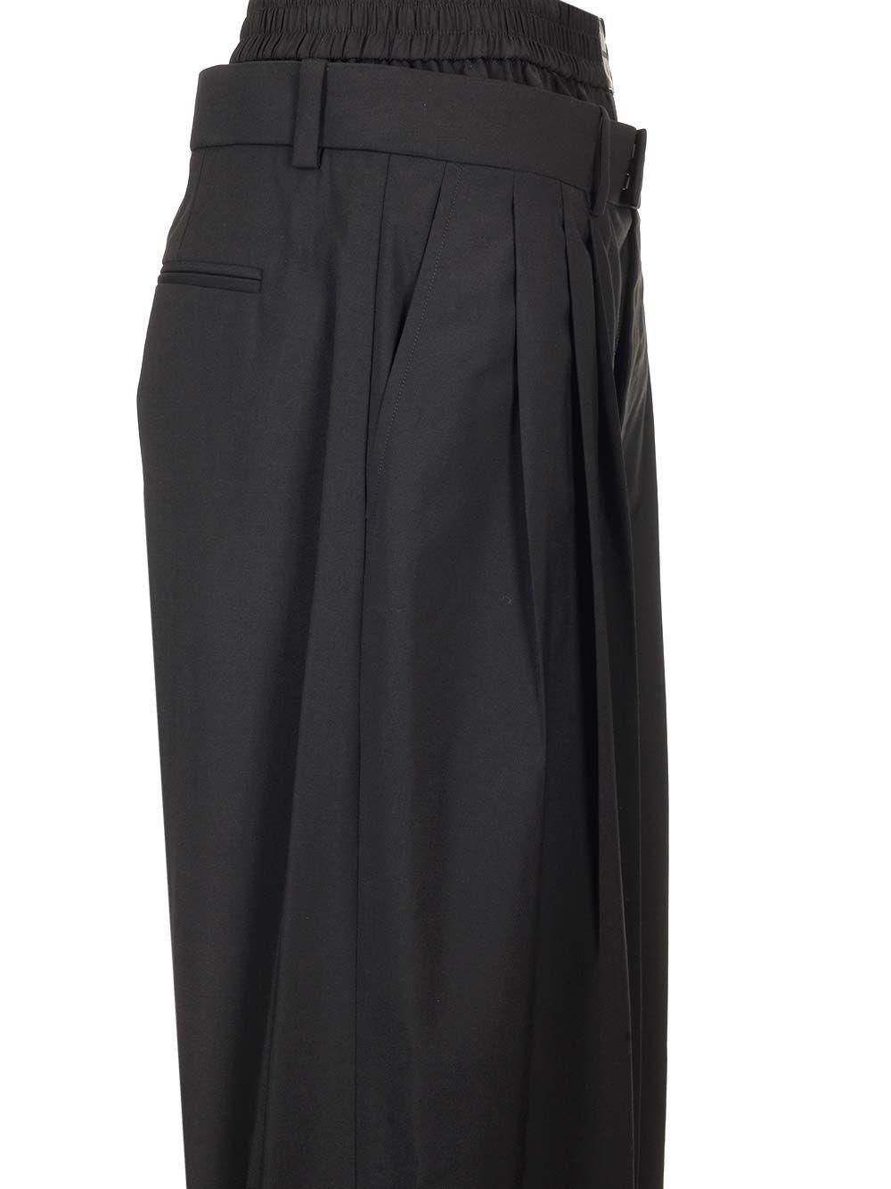 Alexander Wang Black Pleated Trousers - Black | 15dcbef3bd9c18fbe0ae359505f17a2d60531a31