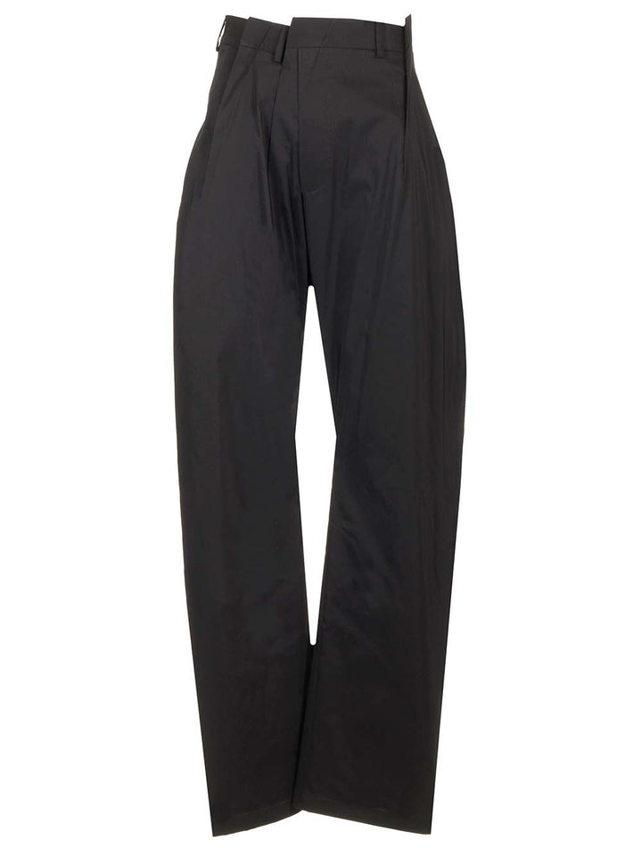 Mm6 Maison Margiela Cotton Gabardine Trousers - Black | cf0a4216ac374b6f9efbee5e04423e2676b68713