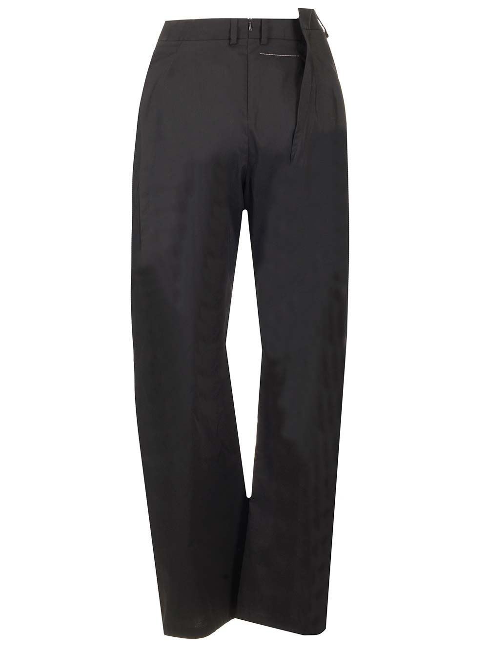 Mm6 Maison Margiela Cotton Gabardine Trousers - Black | f2db1b147a897a3f1ea041254107252d8f4414c9