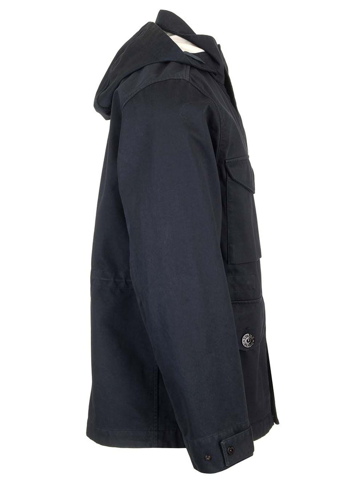 Stone Island Field Jacket Jackets - Blue | bd61e3d2173a9abe09ebbf0bd9db23085e8728a8
