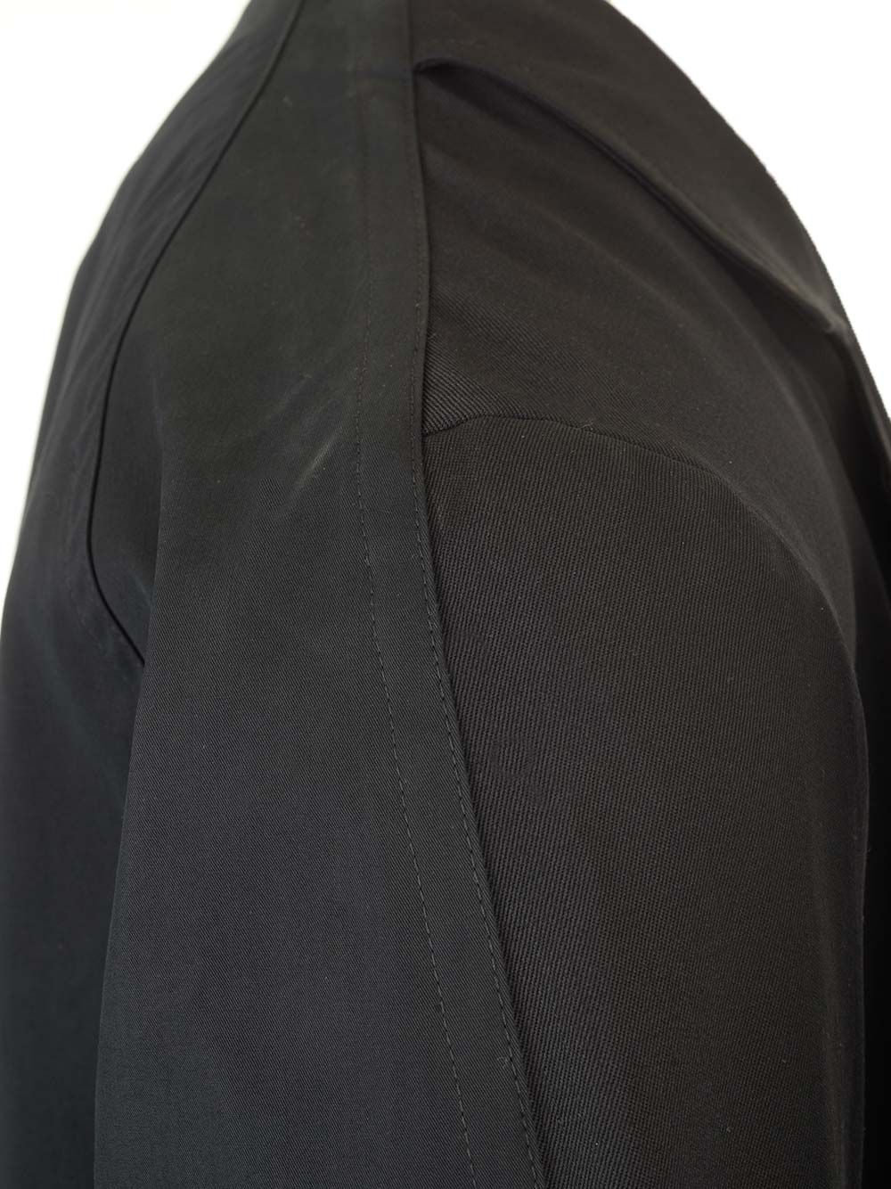 Mm6 Maison Margiela Wool Coat With Belt Coats - Black | 227ae96f9433ef74056a948ffbde0a17cb692068