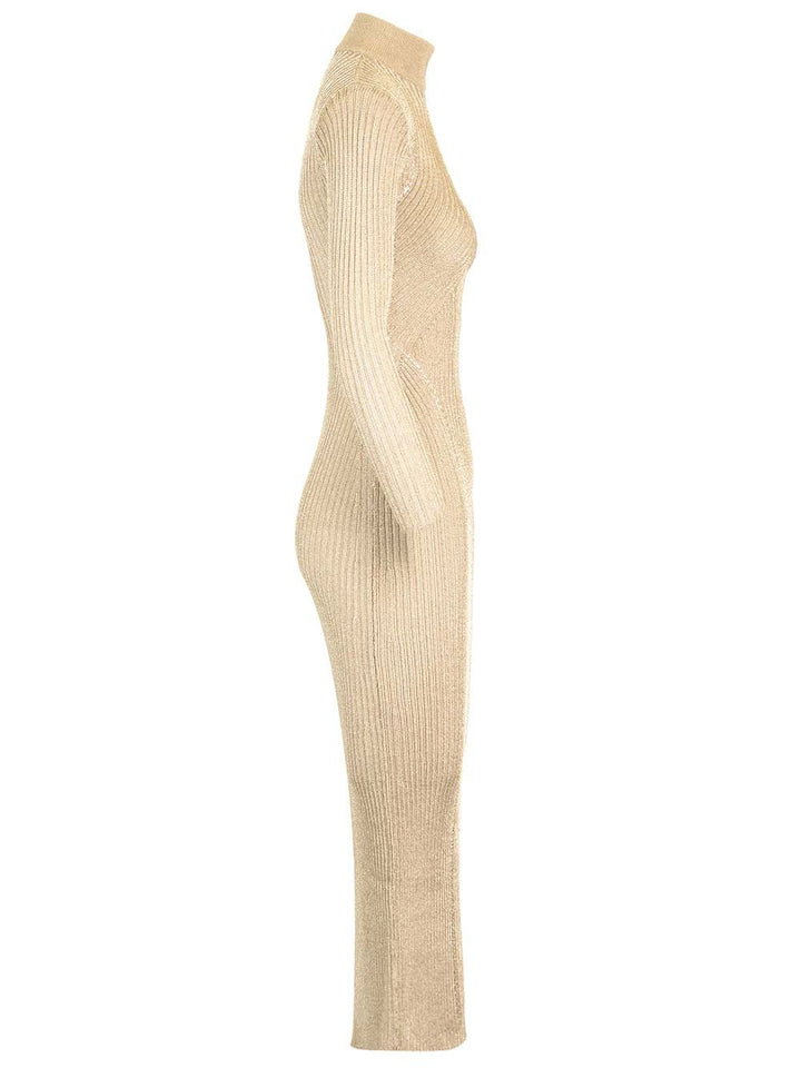 Self-Portrait Lurex Knit Dress Dresses - Gold | ca7e931c1dea754b70f62f84bcafc38611989fae