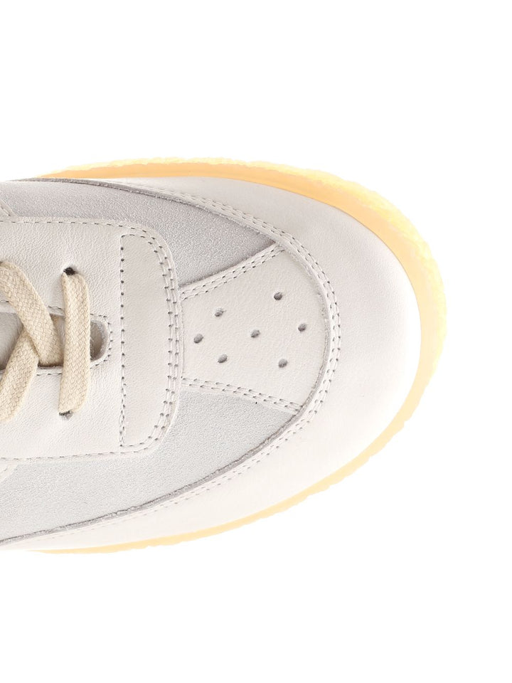 Mm6 Maison Margiela Low-Top Leather Sneakers - White | ccc0bd27d1fda49999c232f920209d499ae9b33d