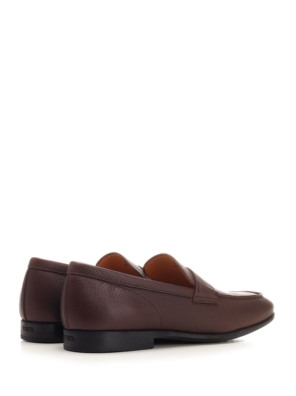 Tod'S Hammered Leather Moccasin Loafers - Brown | 85893384bec77b0d3c68886f04f0de868ca526c2