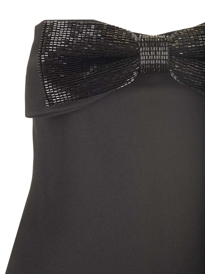 Self-Portrait Bow Bandeau Top Tops - Black | 1fdc7d337e68c5f535bbf52145f755f2a5193c95