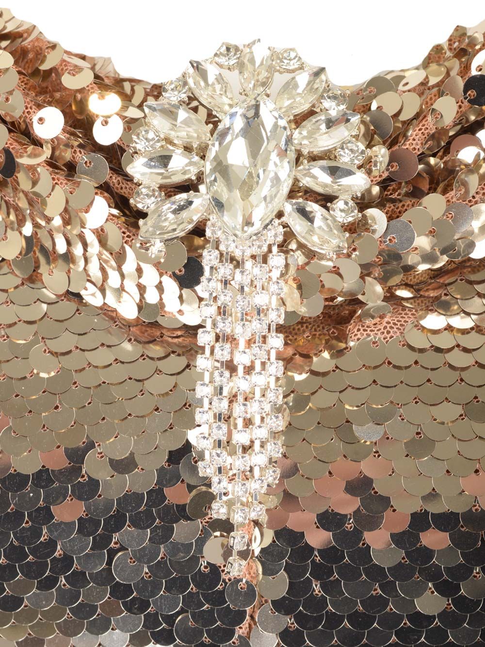 Self-Portrait Gold Sequin Off Shoulder Mini Dress Dresses - Gold | 3db64edcc40b0a9691647dcc2e63bd363af71bf8