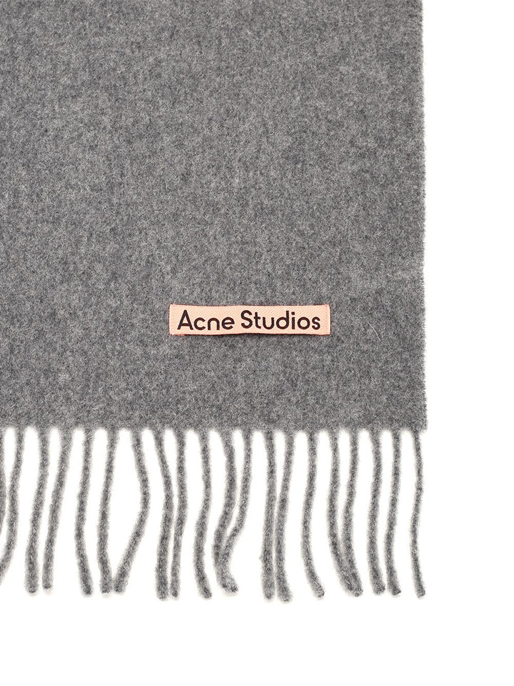 Acne Studios Wool Scarf Scarves And Foulards - Grey | da88325e8c17dcf6eb222077f1d2c30f42c9aee7