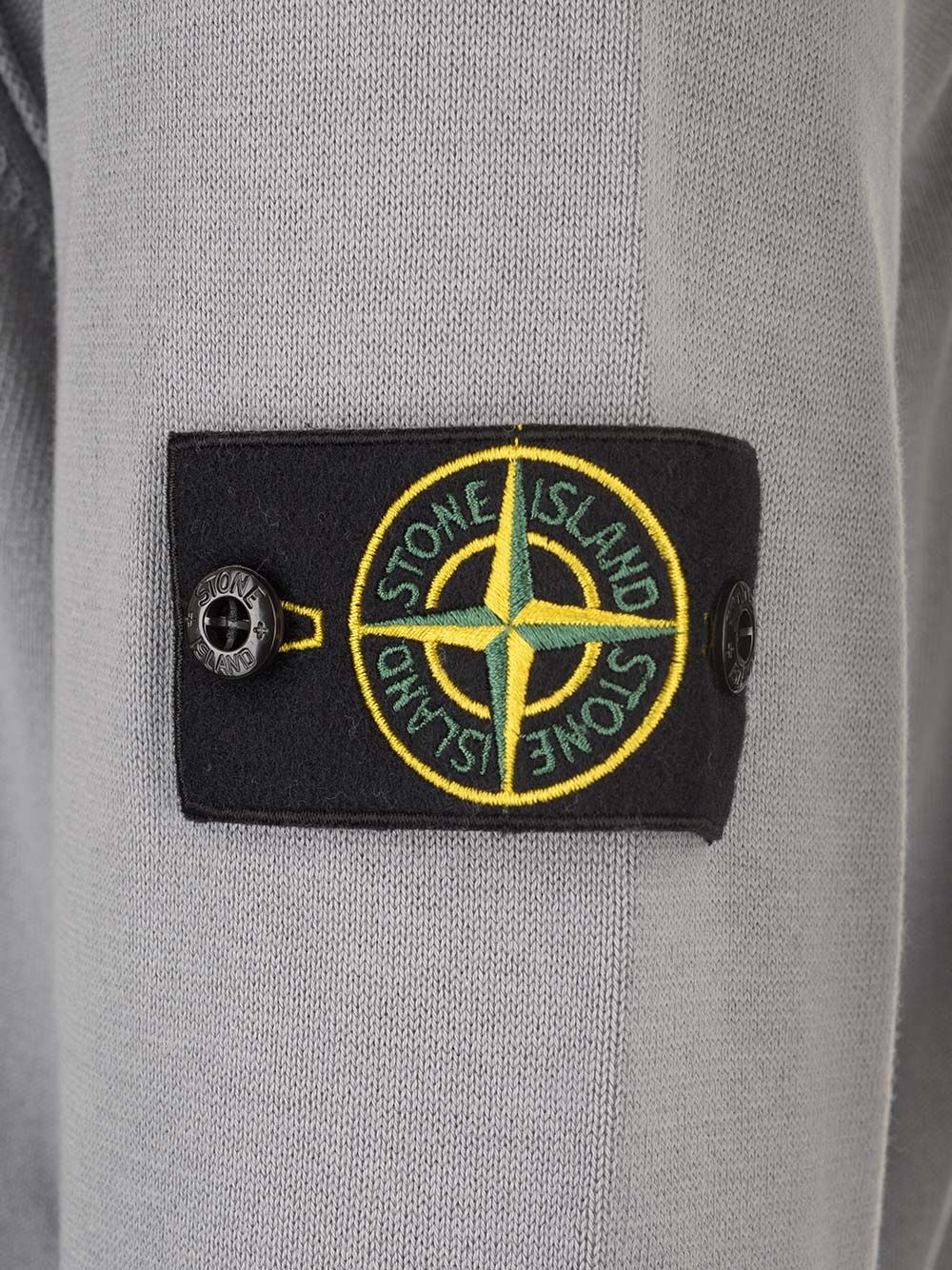 Stone Island Sweater In Organic Cotton Knitwear - Grey | 4f70c2ea4d9f3fc57898e40b9b439052ad2e3db7