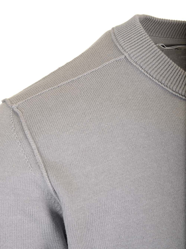 Stone Island Sweater In Organic Cotton Knitwear - Grey | 0d57d64a9c3e0efc5ba0dc8381f12477eb95d0d3